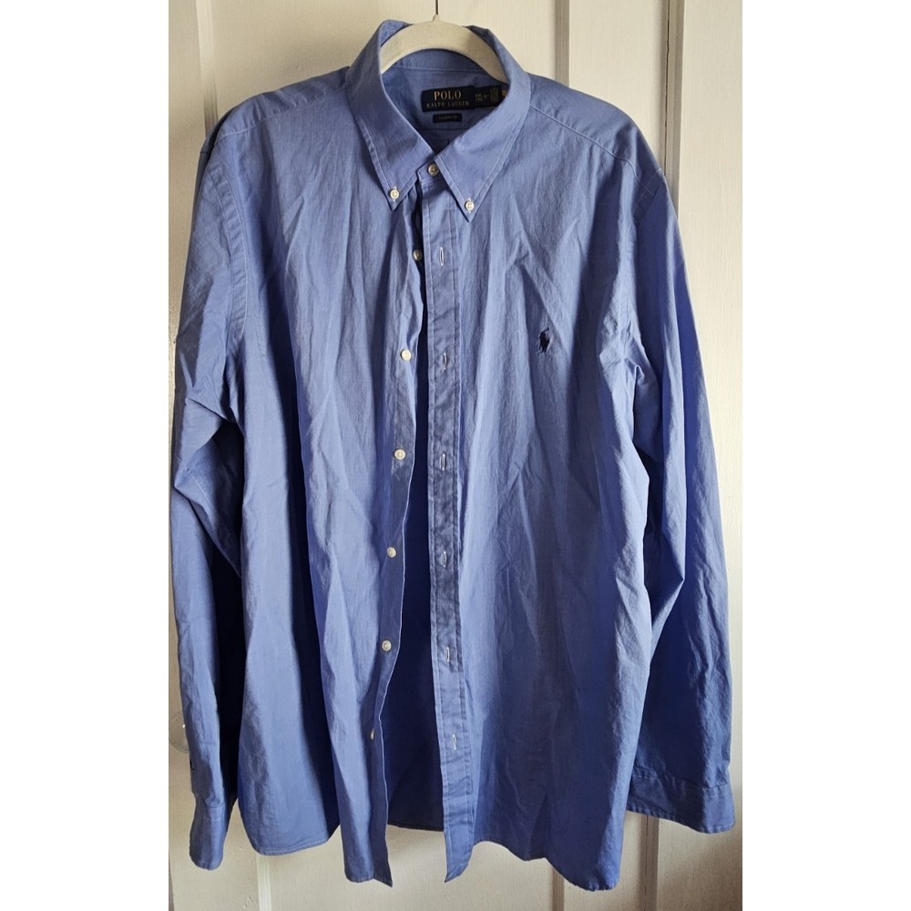 POLO RALPH LAUREN CLASSIC FIT blue men sz XXL 18.5